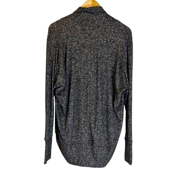 Athleta Luxe Pose Balletcore Wrap in Charcoal Heather XXS Travel Lounge - Picture 3 of 6